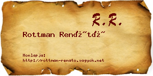 Rottman Renátó névjegykártya